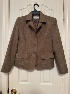 Le Suit Brown Tailored Women's Blazer